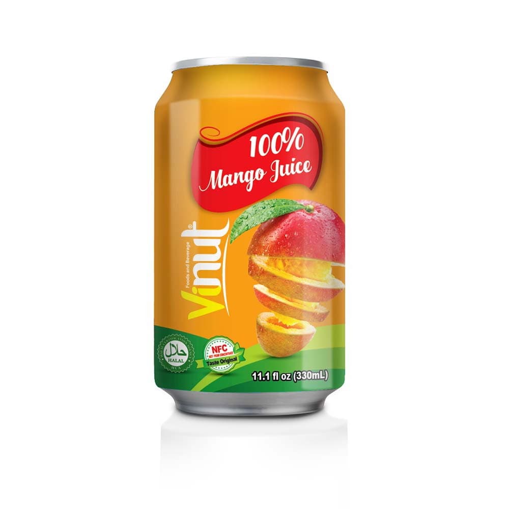 VINUT 100% mango sula, 11.1 fl oz (330 mL) skārdenē