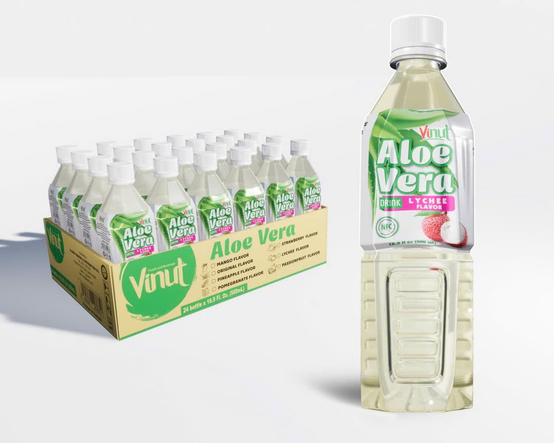 VINUT Alvejas dzēriens ar ličī garšu 500ml