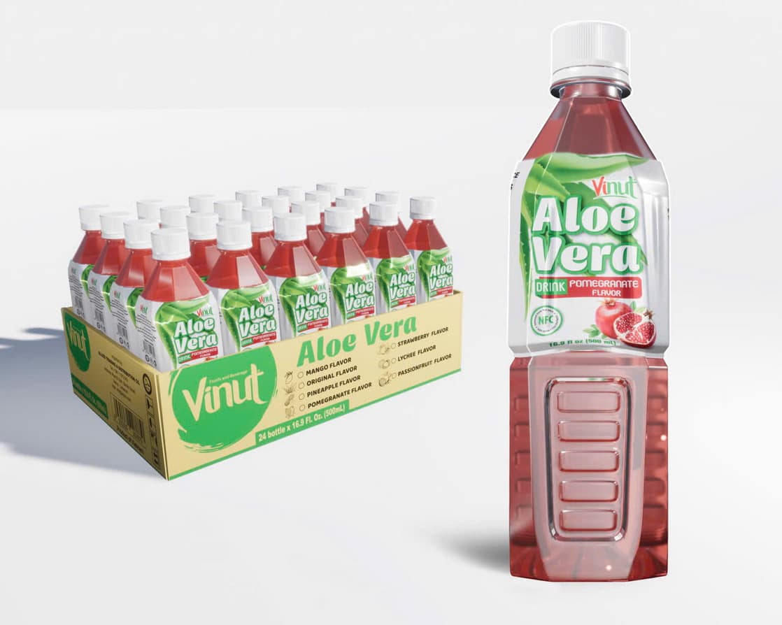 VINUT Alvejas dzēriens ar granātābolu garšu 500ml