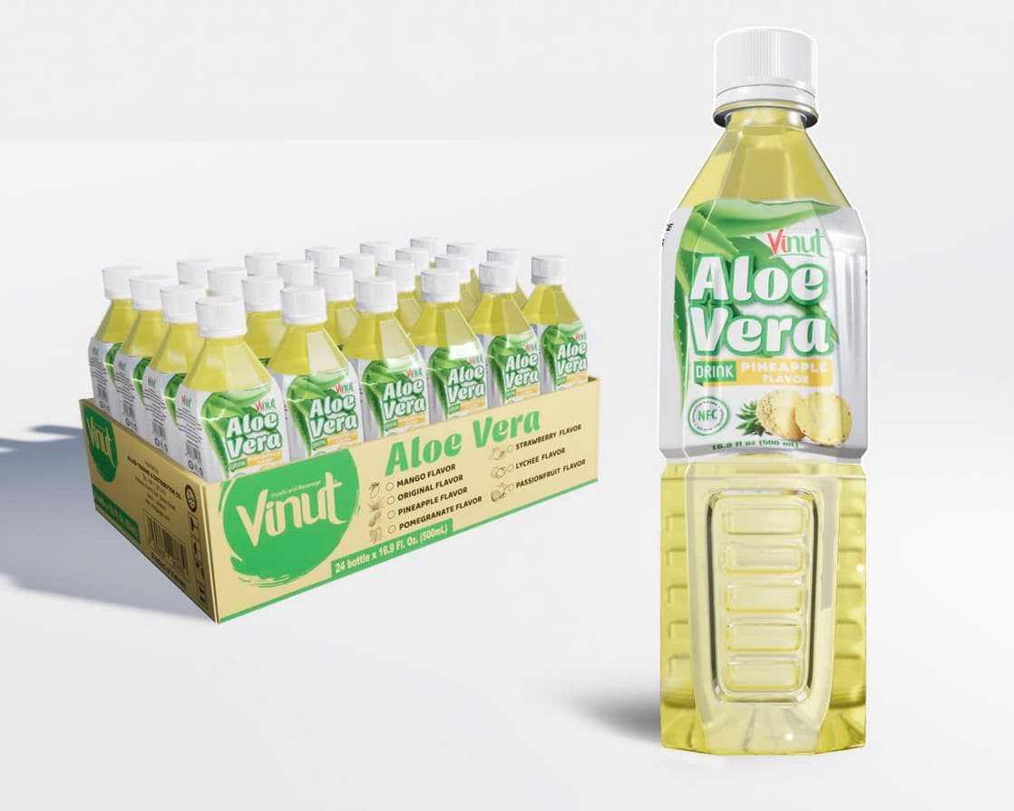 VINUT Alvejas dzēriens ar ananasu garšu 500ml