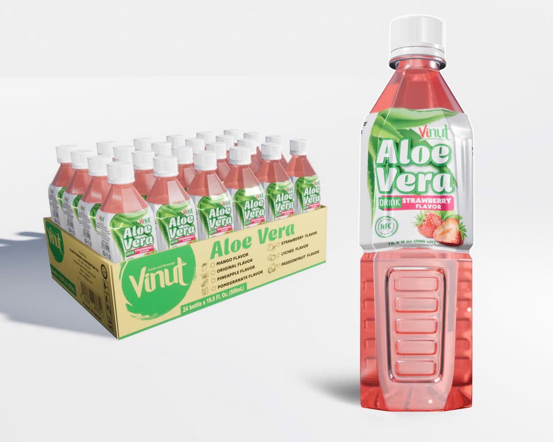 VINUT Alvejas dzēriens ar zemeņu garšu 500ml