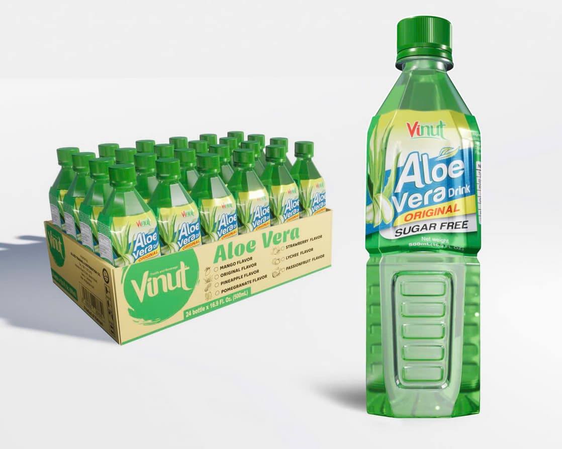 VINUT Oriģinālais alvejas dzēriens Bez cukura 500ml