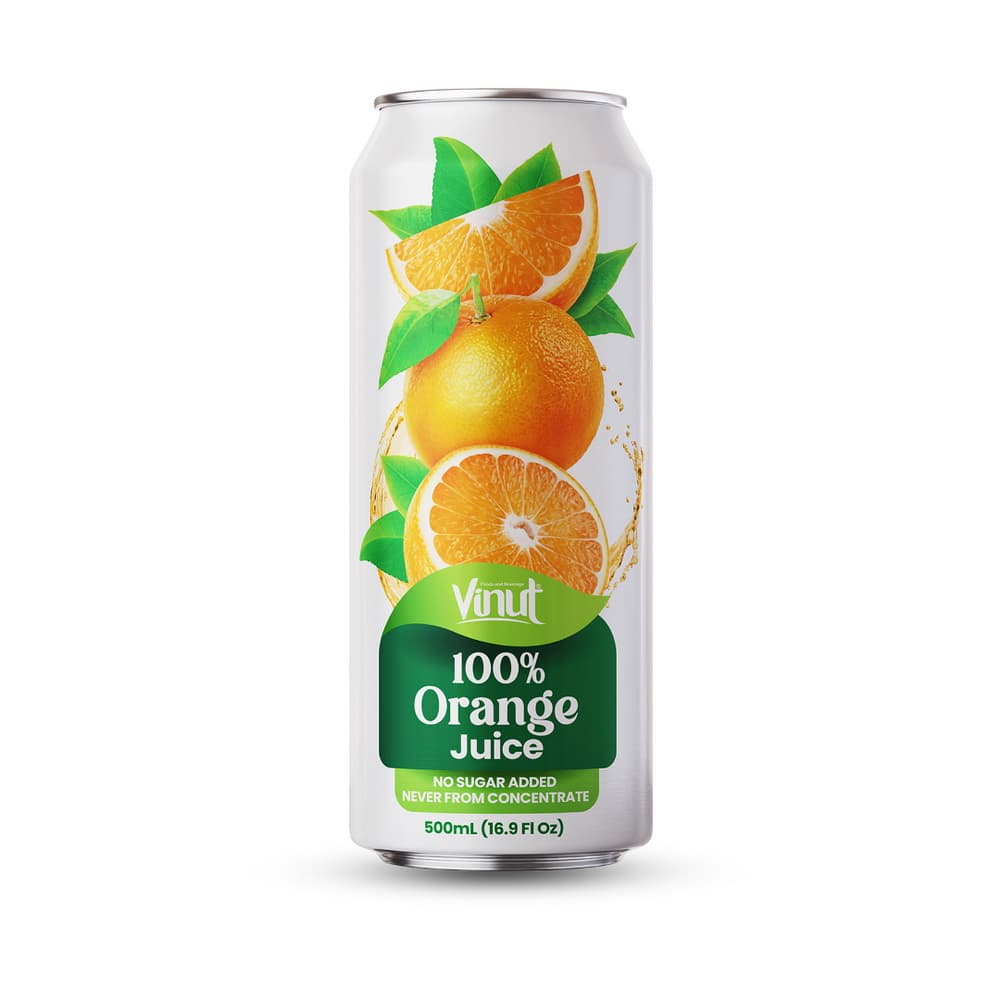 VINUT 100% apelsīnu sula, bez pievienota cukura, nav no koncentrāta, 16.9 fl oz 500 mL