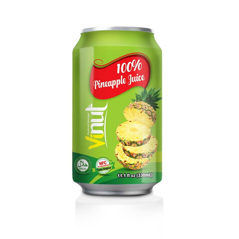 VINUT 100% ananasu sula, 11.1 fl oz (330 mL) skārdenē