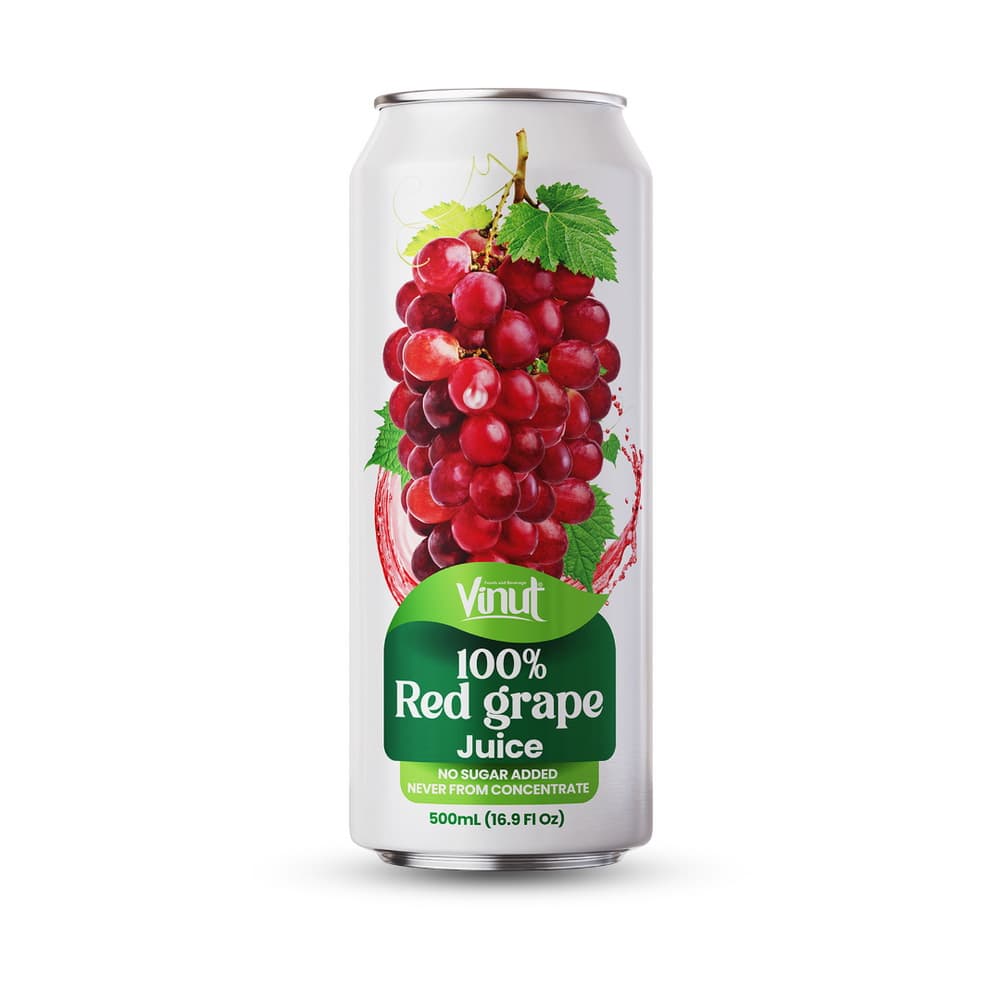 VINUT 100% sarkano vīnogu sula, bez pievienota cukura, nav no koncentrāta, 16.9 fl oz 500 mL