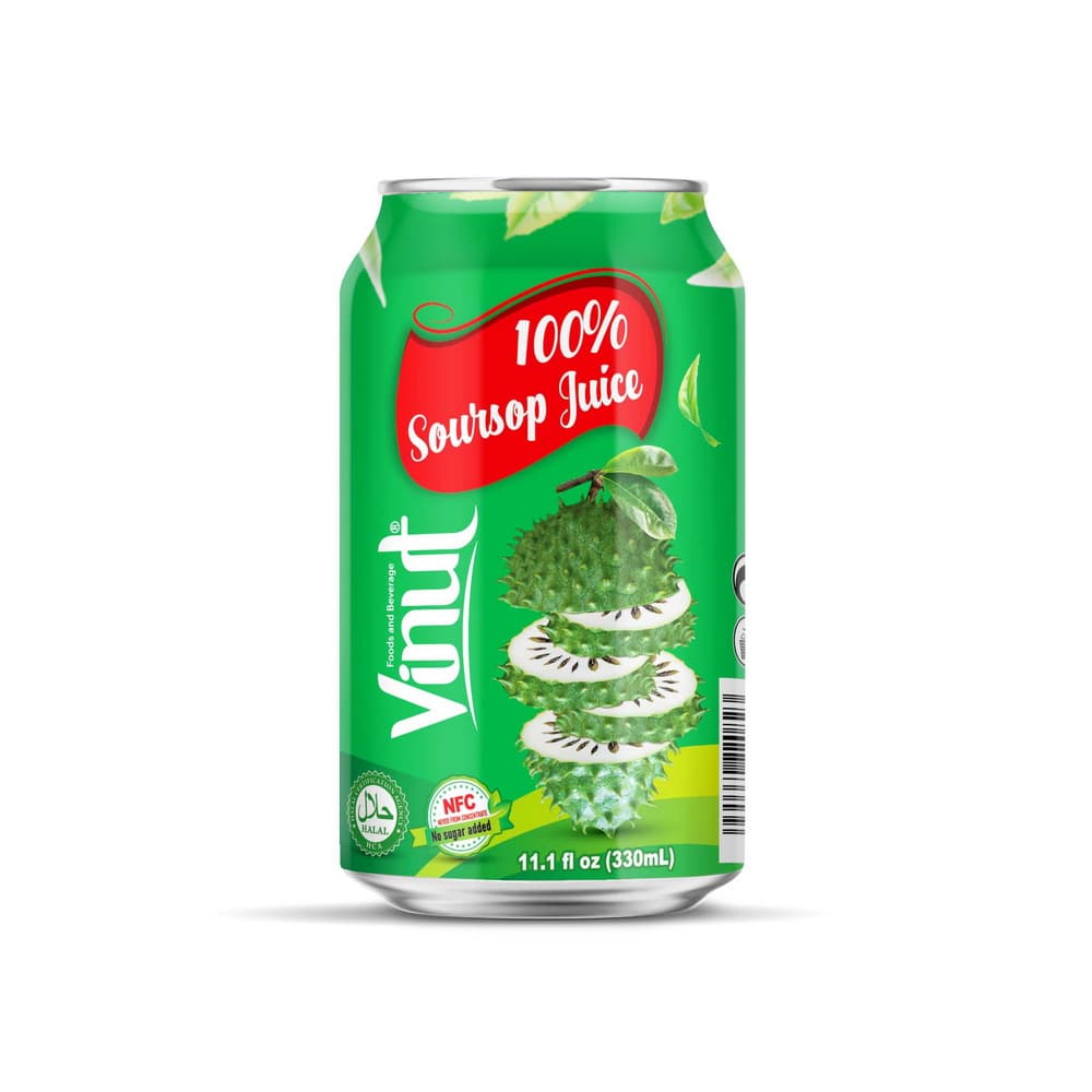 VINUT 100% Guanabanas sula, NFC, bez pievienota cukura, 11.1 fl oz 330 mL