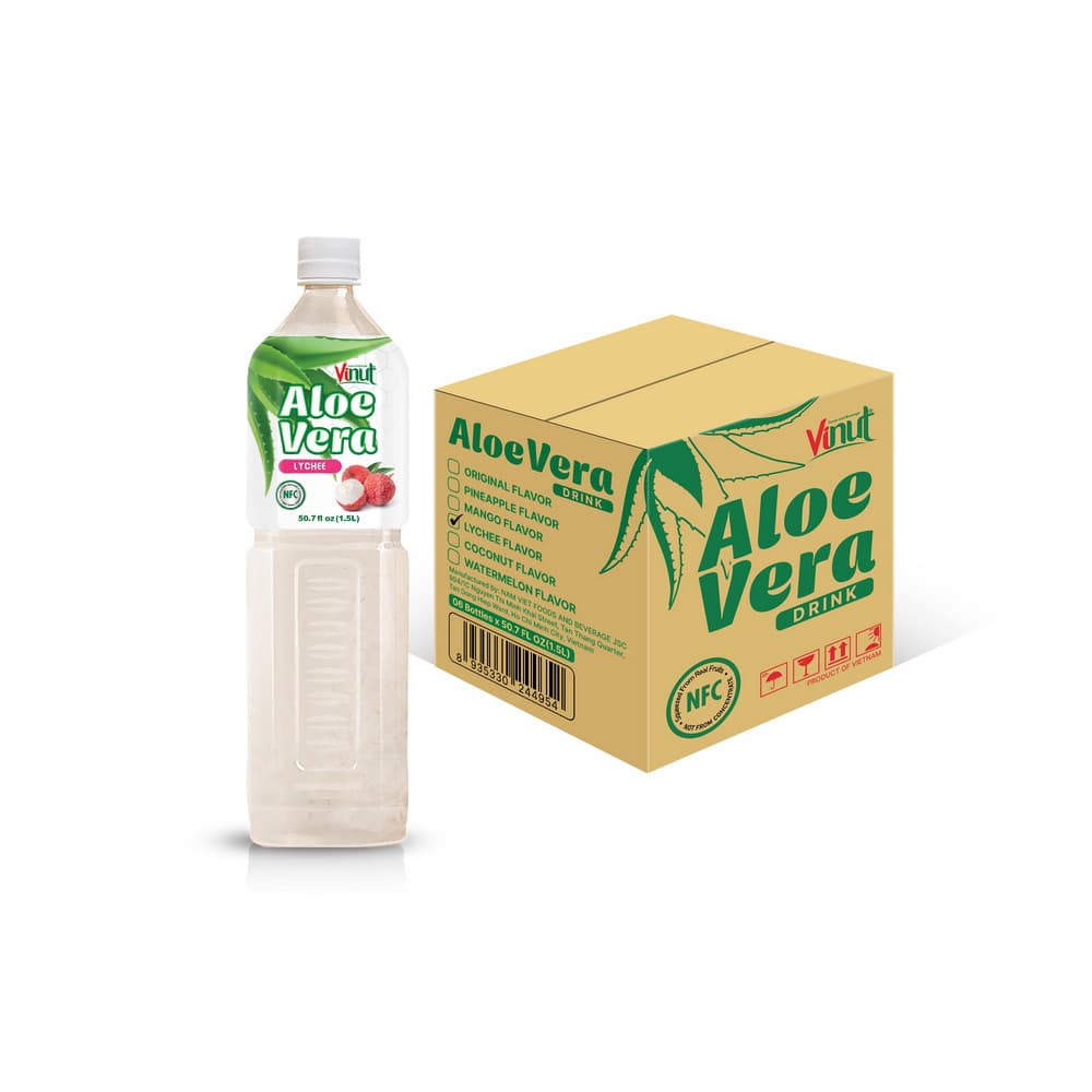 VINUT Alvejas dzēriens ar ličī, NFC, PET pudelē, 50.7 fl oz 1.5 L
