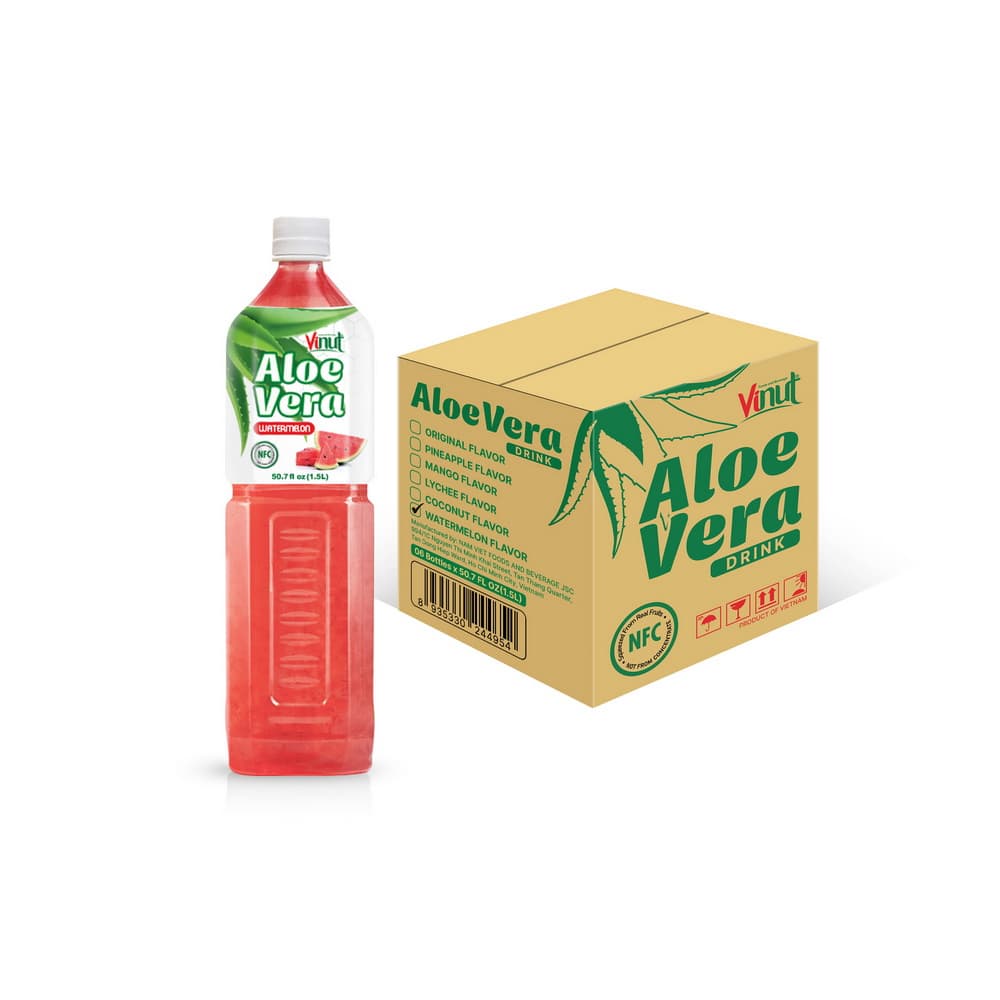VINUT Alvejas dzēriens ar arbūzu garšu, NFC, PET pudele, 50.7 fl oz 1.5 L