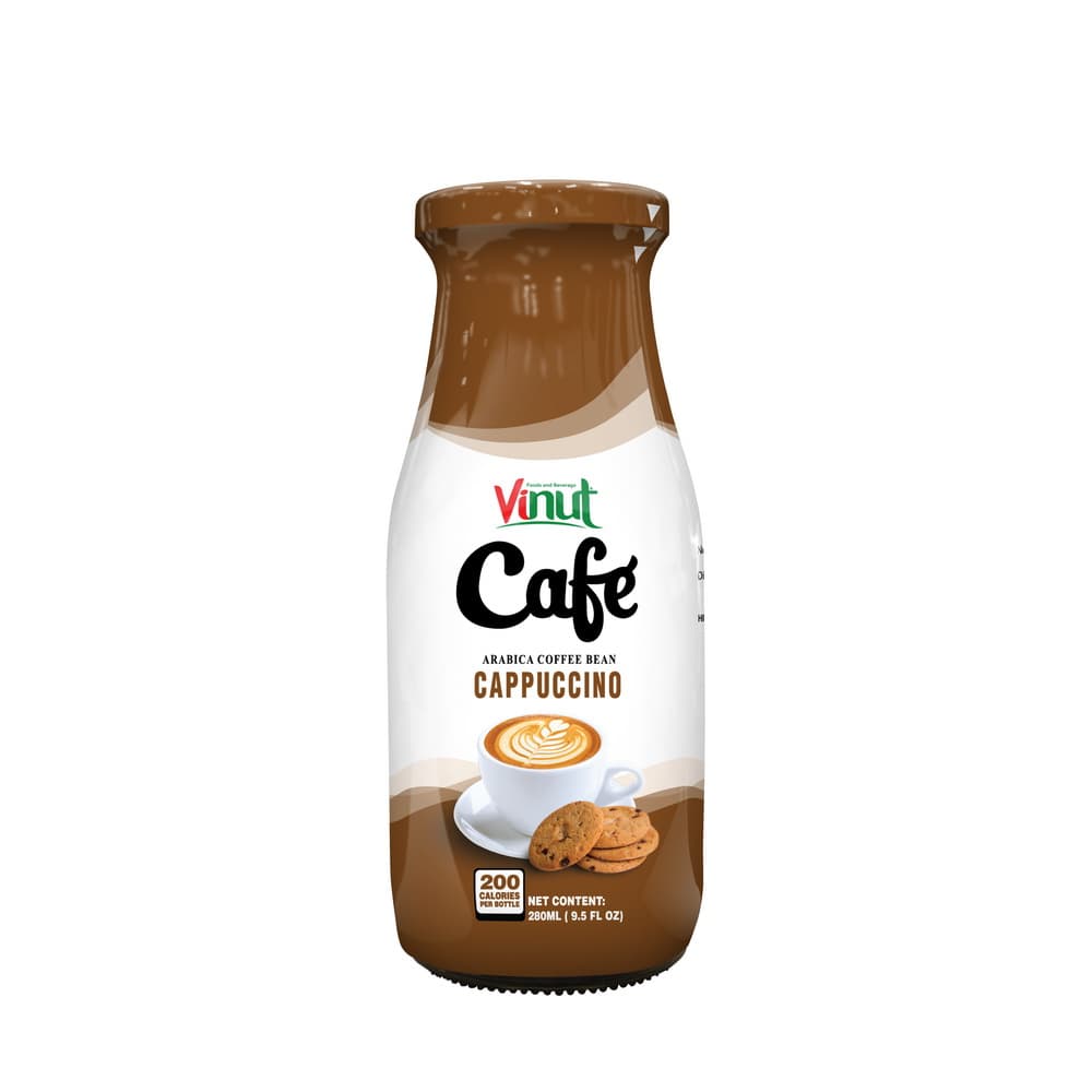VINUT Kafijas dzēriens Cappuccino, no Arabica kafijas pupiņām, pudelē, 9.5 fl oz 280 mL
