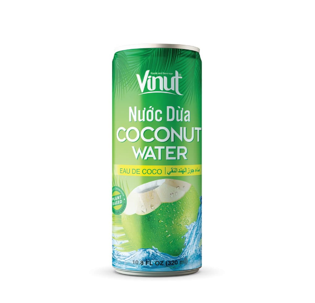 VINUT Kokosriekstu ūdens, augu izcelsmes, skārdenē, 10.8 fl oz 320 mL