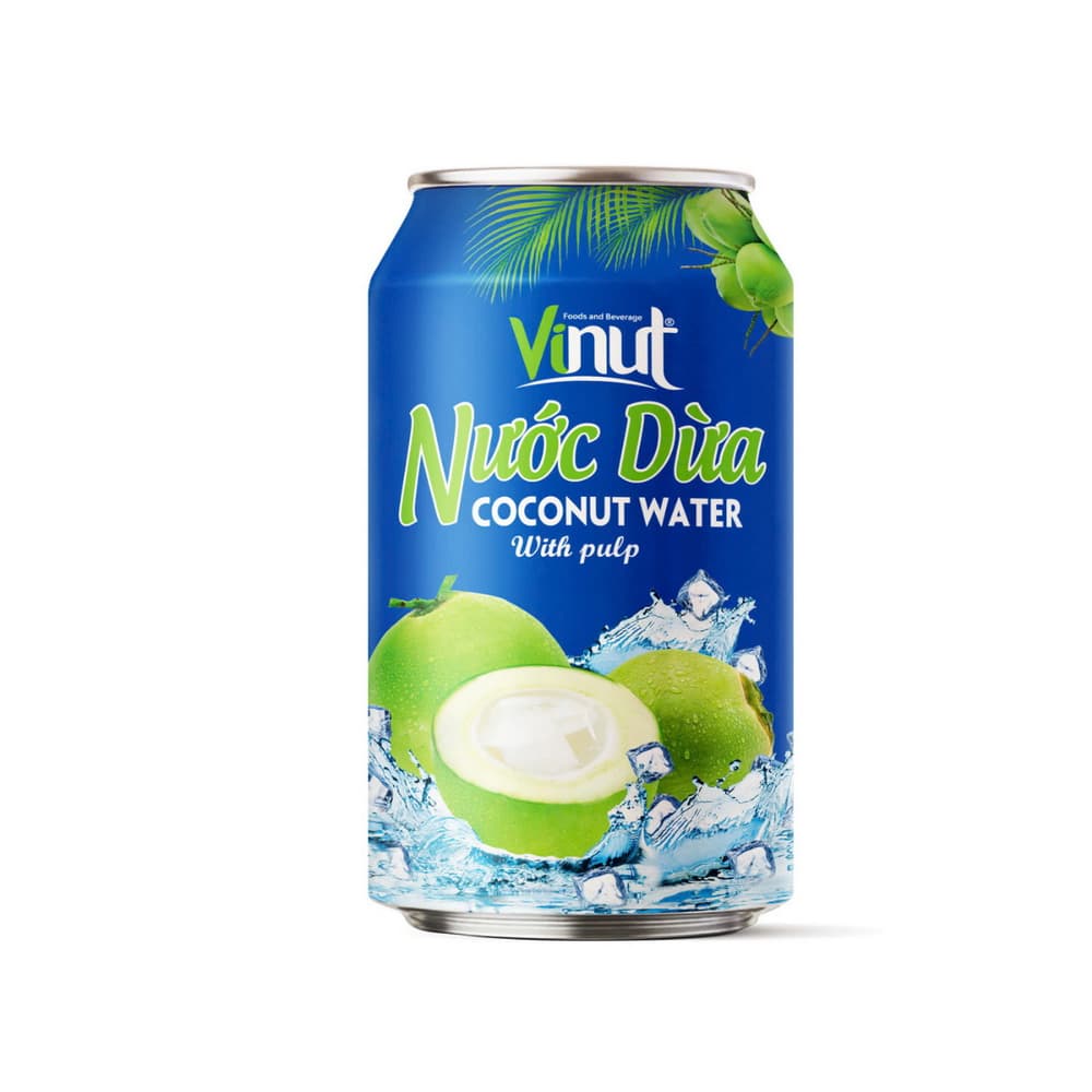 VINUT Kokosriekstu ūdens ar mīkstumu, skārdenē, 11.1 fl oz 330 mL