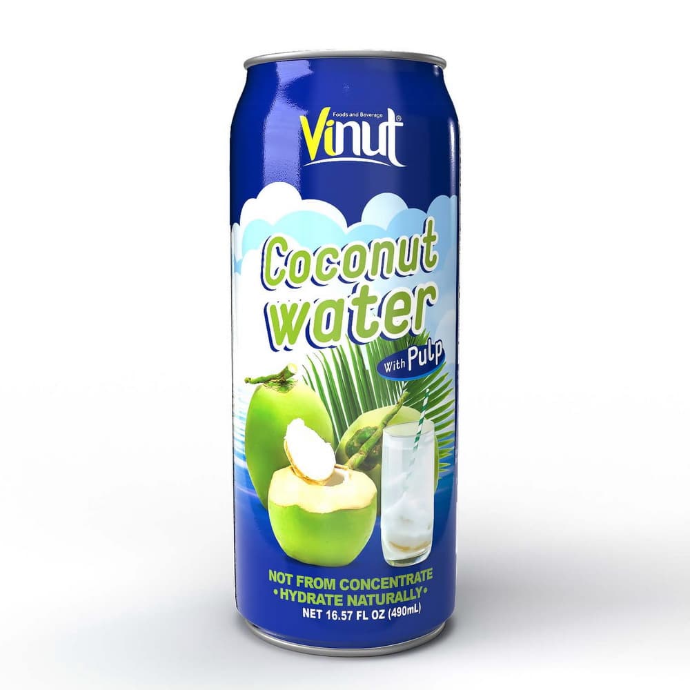 VINUT Kokosriekstu ūdens ar mīkstumu, bundžā, 16.57 fl oz 490 mL