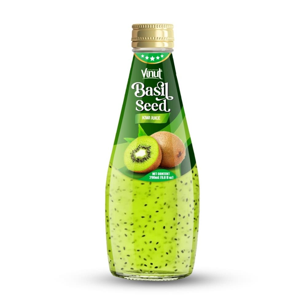 VINUT Kivi sula ar bazilika sēklām, 9.8 fl oz (290 mL)