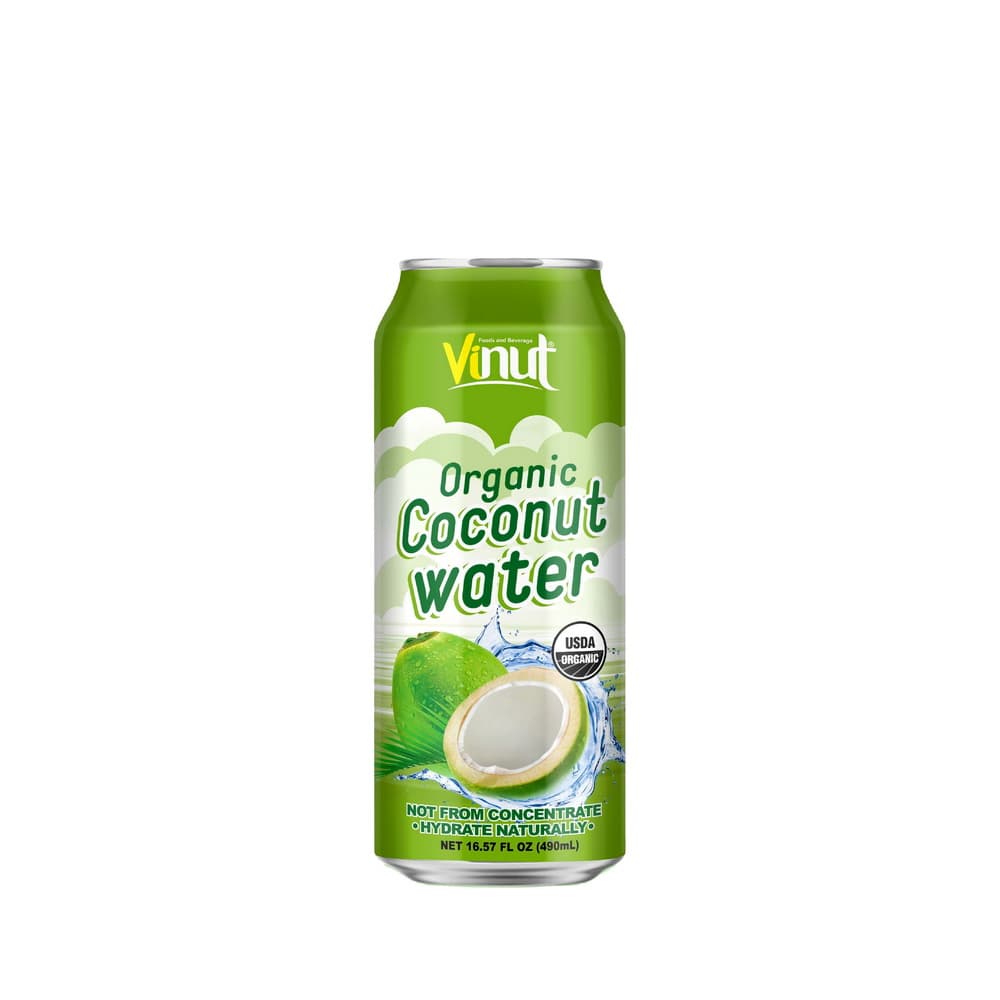 VINUT Bioloģisks kokosriekstu ūdens, bundžā, 16.57 fl oz 490 mL