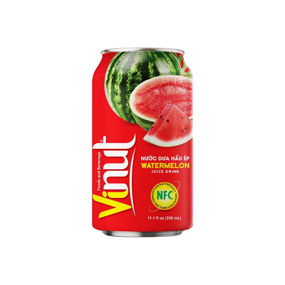VINUT Watermelon Juice Drink, 11.1 fl oz (330 mL) Can